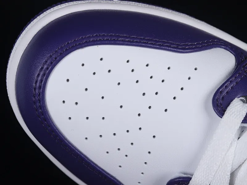 All categories Air Jordan Jordan series basketball shoes Air Jordan 1 Low Z version Air Jordan 1 Low AJ1 Joe 1 white and purple low-top cultural casual sneakers 553558-515